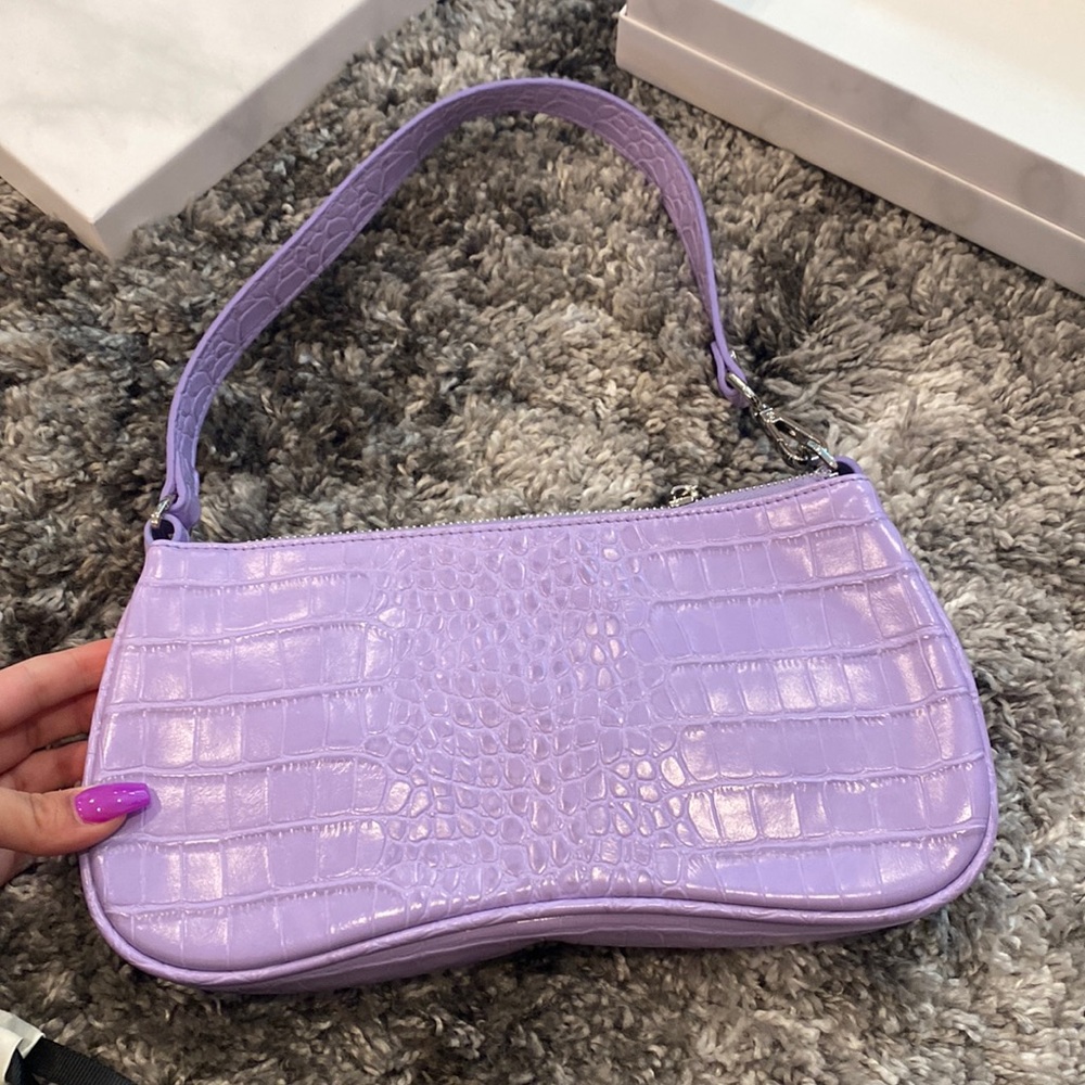 NWT Croc Lilac purse